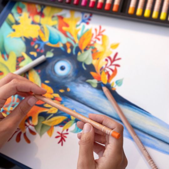 Coffret 12 crayons permanents Luminance 6901 en carton Caran d'Ache