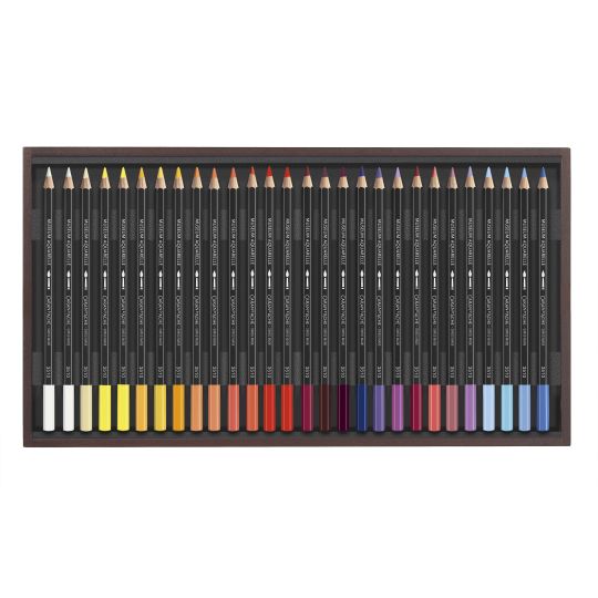 Coffret 76 crayons aquarelle Museum en bois Caran d'Ache