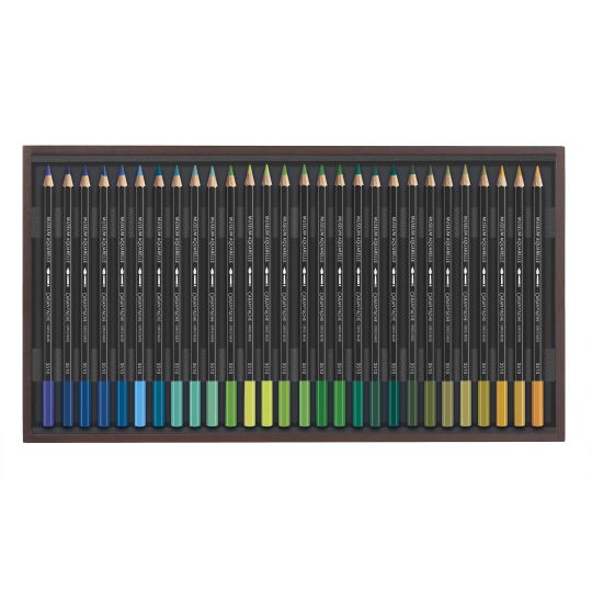 Coffret 76 crayons aquarelle Museum en bois Caran d'Ache