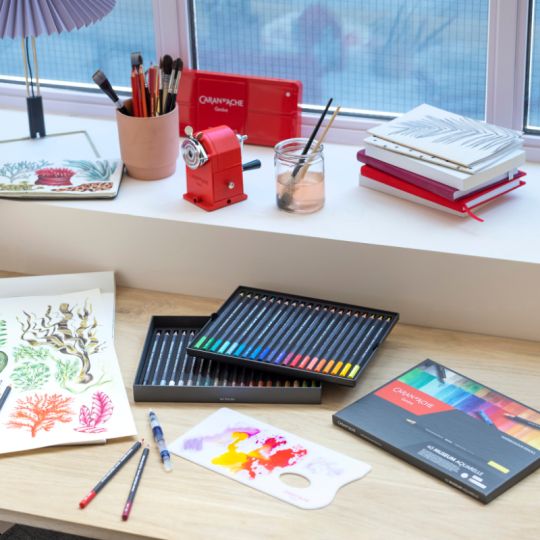 Coffret 40 crayons aquarelle Museum en carton Caran d'Ache