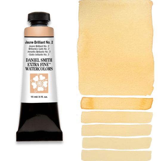 Jaune brillant n°2 - aquarelle extra-fine Tube 15ml Daniel Smith