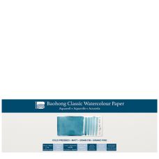 Bloc aquarelle Classic Baohong 13x38 300g 20f grain fin