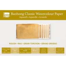 Bloc aquarelle Classic Baohong 18x26 300g 20f grain torchon