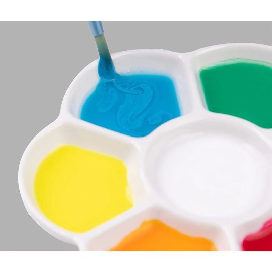 Palette porcelaine 7 creux forme de fleur Ø 12 cm Meeden