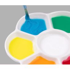 Palette porcelaine 7 creux forme de fleur Ø 12 cm Meeden