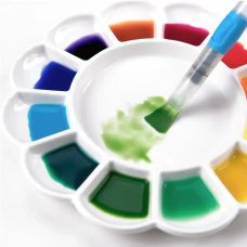 Palette porcelaine 13 creux forme de fleur Ø 20 cm Meeden