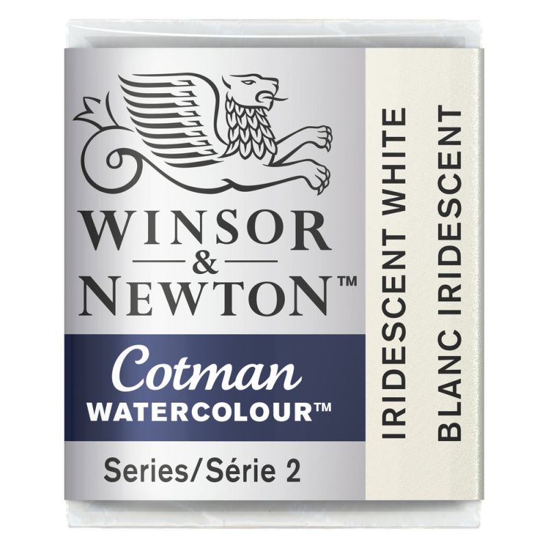 Blanc Iridescent - Aquarelle ½ godet Cotman