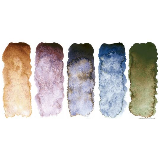 Coffret Toundra 5 tubes 15ml aquarelle super-granuleuses Horadam en bois Schmincke