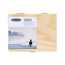 Coffret Brouillard 5 tubes 15ml aquarelle super-granuleuses Horadam en bois Schmincke
