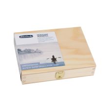 Coffret Brouillard 5 tubes 15ml aquarelle super-granuleuses Horadam en bois Schmincke