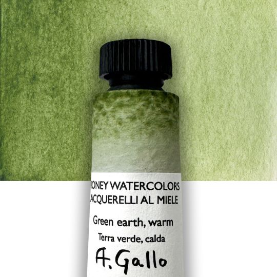 Terre verte chaude - Aquarelle Tube 10 ml Gallo