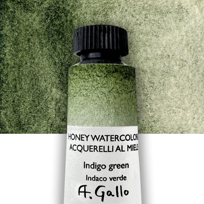 Vert indigo - Aquarelle Tube 10 ml Gallo
