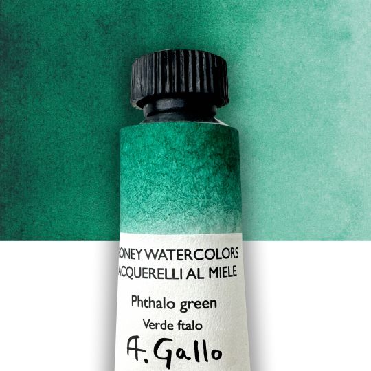 Vert phtalo - Aquarelle Tube 10 ml Gallo