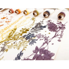 Coffret "Lake pigments" 6 tubes 10ml aquarelles en carton A. Gallo