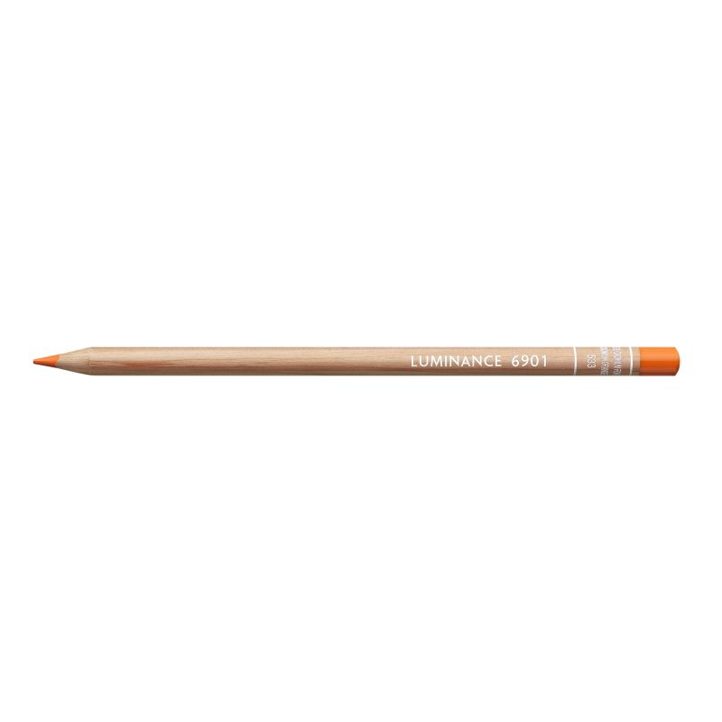 Orange Cadmium Foncée - Crayon permanent Caran d'Ache Luminance