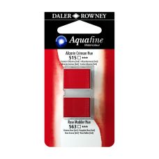 Cramoisi d'Alizarine (Imit) et Garance Rose (Imit) - ½ godets Aquafine Daler Rowney
