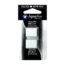 Blanc de Titane et Blanc de Chine - ½ godets Aquafine Daler Rowney