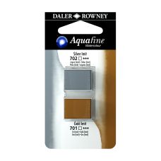 Argent (Imit) et Or (Imit) - ½ godets Aquafine Daler Rowney