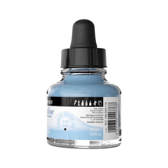 Bleu de Cobalt (Imit) - encre aquarelle Aquafine 29,5ml Daler Rowney