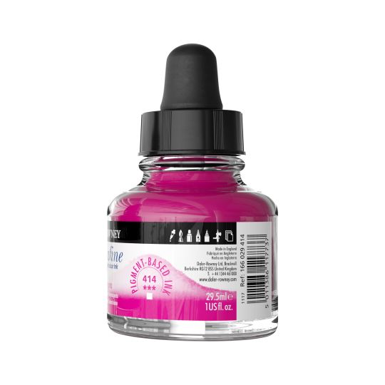 Magenta de Quinacridone - encre aquarelle Aquafine 29,5ml Daler Rowney