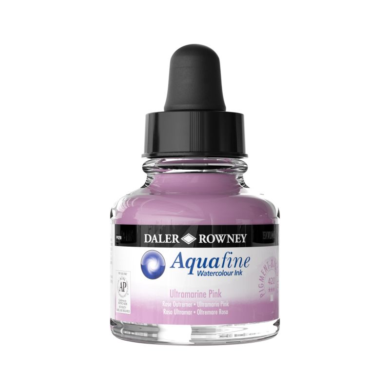 Rose Outremer - encre aquarelle Aquafine 29,5ml Daler Rowney