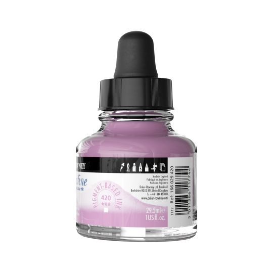 Rose Outremer - encre aquarelle Aquafine 29,5ml Daler Rowney