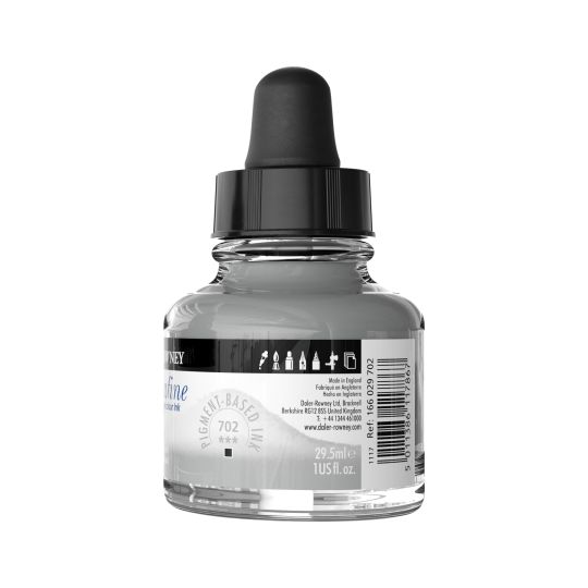 Argent imitation - encre aquarelle Aquafine 29,5ml Daler Rowney