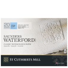 Bloc collé 4 côtés Waterford 36x51 300g 20 f grain fin