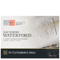 Bloc collé 4 côtés Waterford 36x51 300g 20 f grain satiné