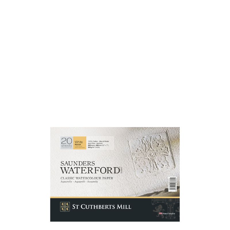 Bloc collé 4 côtés Waterford 18x26 300g 20 f grain torchon