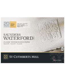 Bloc collé 4 côtés Waterford 36x51 300g 20 f grain torchon