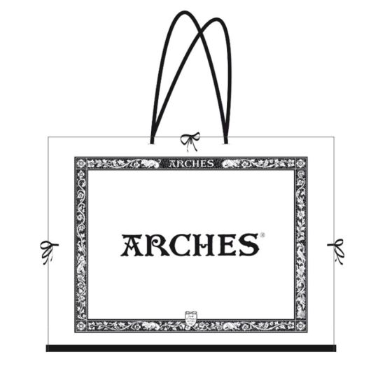 Feuilles Arches 56x76 300g 10f grain fin + Carton à dessin Arches 61x81