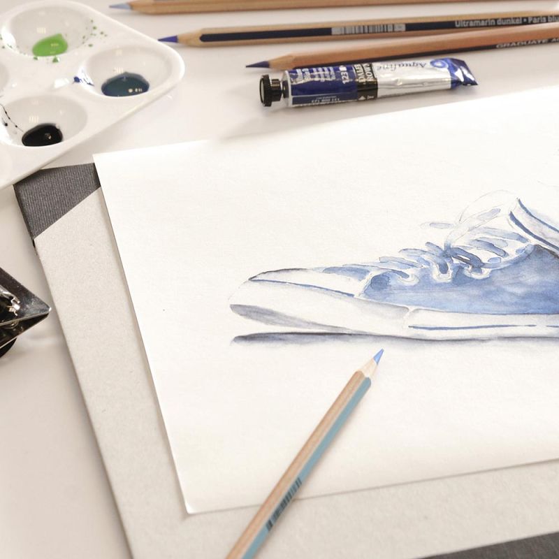 Bloc collé 1 côté XL aquarelle Canson A3 29,7x42 300g 30f grain fin