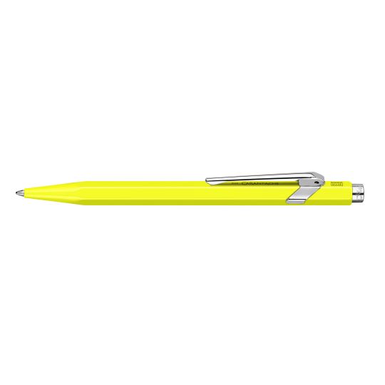 Stylo bille série 849 Ø 1mm Jaune fluo Caran d'ache