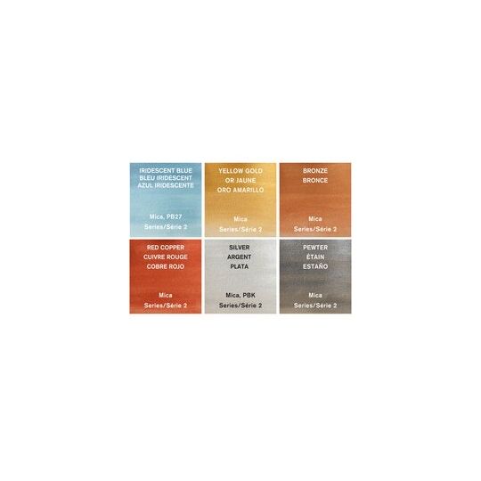 Boîte couleur métallique 6 tubes 8ml aquarelle en carton Cotman W&N