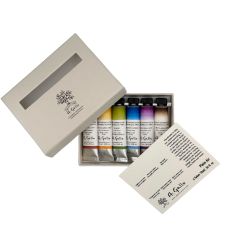 Coffret "Plein air" 6 tubes 10ml aquarelles en carton A. Gallo