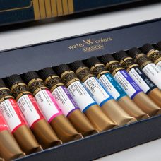 Coffret 24 Tubes 7ml aquarelle mission gold class extra-fines en carton Mijello