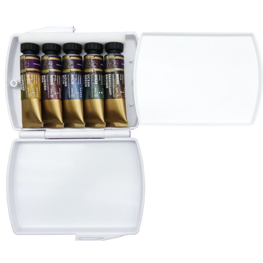 Coffret Eté 5 Tubes 15ml aquarelle granuleuse mission gold class en plastique Mijello