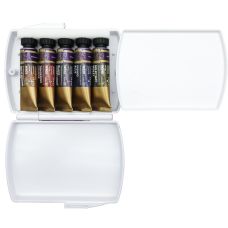 Coffret Automne 5 Tubes 15ml aquarelle granuleuse mission gold class en plastique Mijello