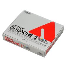 Coffret Primaire 5 Tubes 20ml acrylic gouache en carton Holbein Artists'