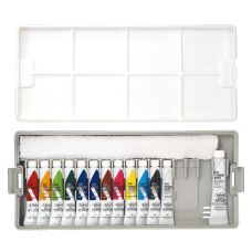 Coffret 12 Tubes 12ml + 1 tube 20ml acrylic gouache en carton Holbein Artists'