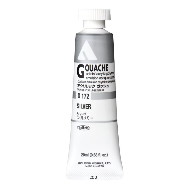 Argent - acrylic gouache Tube 20ml Holbein Artists '
