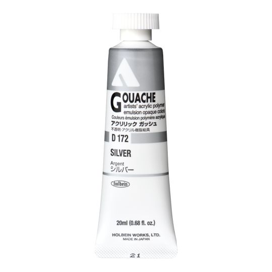 Argent - acrylic gouache Tube 20ml Holbein Artists '