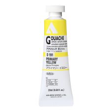 Jaune primaire - acrylic gouache Tube 20ml Holbein Artists'