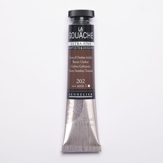 Terre d'Ombre brûlée - Aquarelle Tube 21ml Sennelier