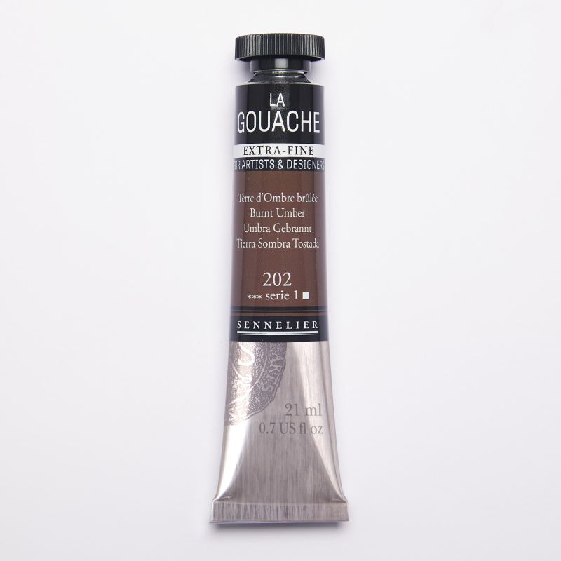 Terre d'Ombre brûlée - Gouache Tube 21ml Sennelier