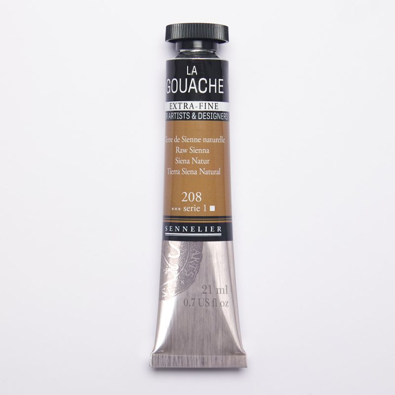 Terre de Sienne naturelle - Gouache Tube 21ml Sennelier