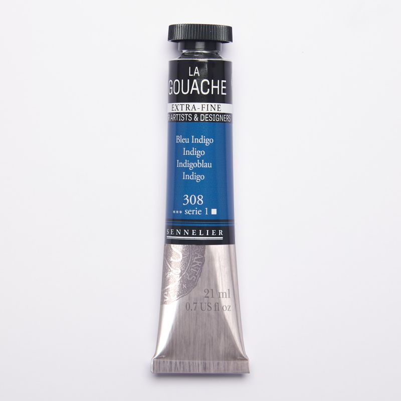 Bleu Indigo - Gouache Tube 21ml Sennelier