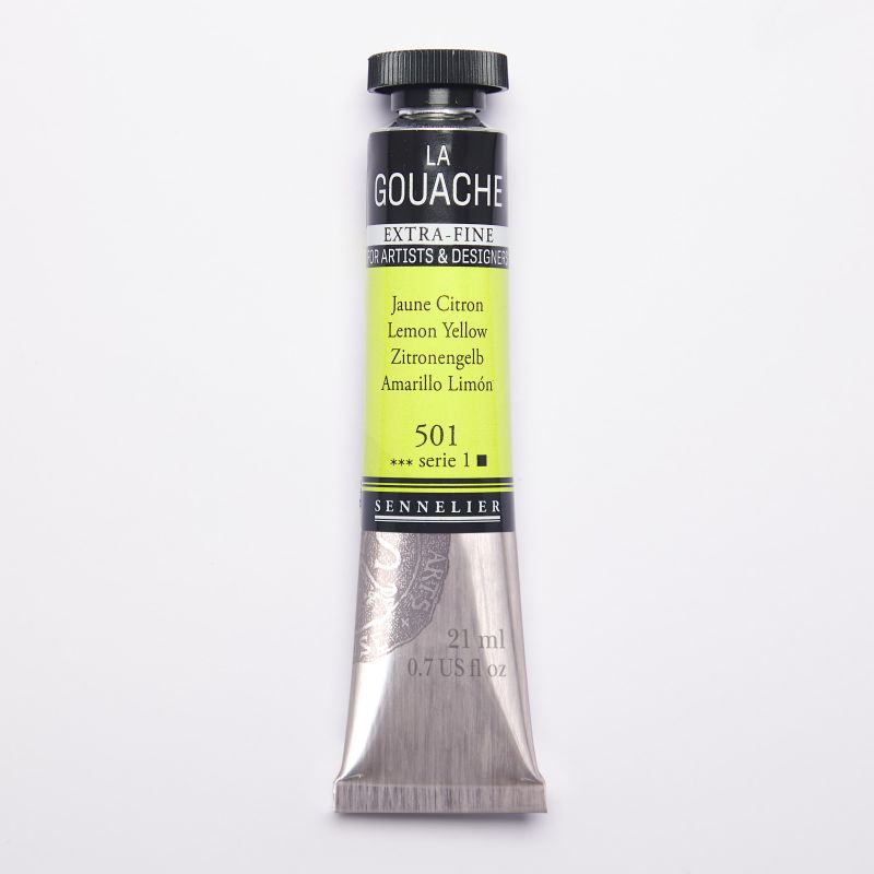 Jaune Citron - Gouache Tube 21ml Sennelier