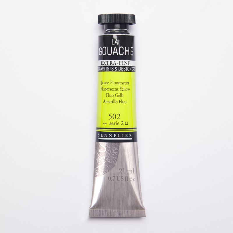 Jaune Fluorescent - Gouache Tube 21ml Sennelier